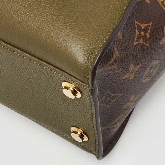 Louis Vuitton Laurel Leather And Monogram Canvas On My Side MM Bag - Picture 4 of 12